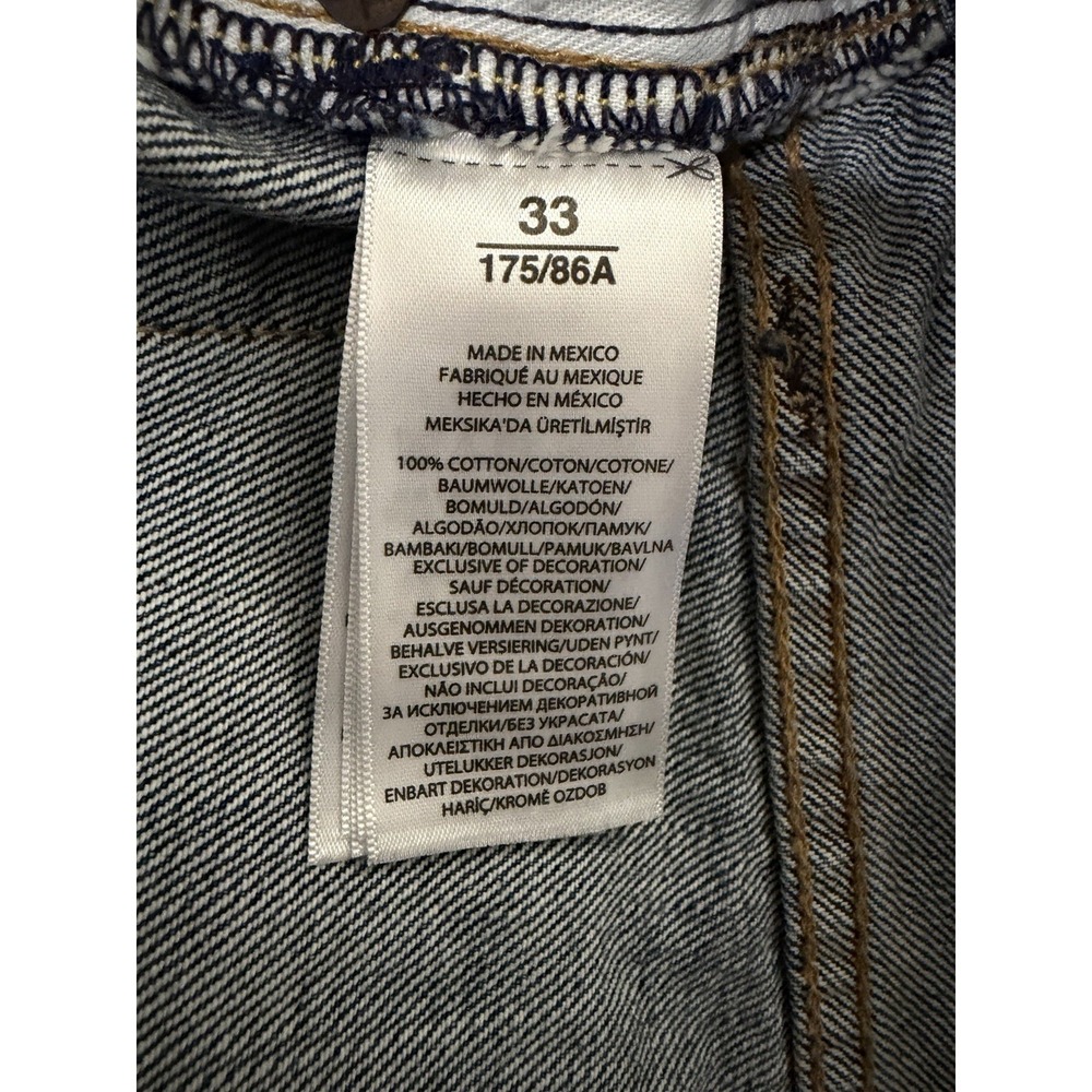 Polo Ralph Lauren Sullivan Slim Graphic Denim Shorts Men 33 Distressed Y2K Rare - Picture 2 of 14